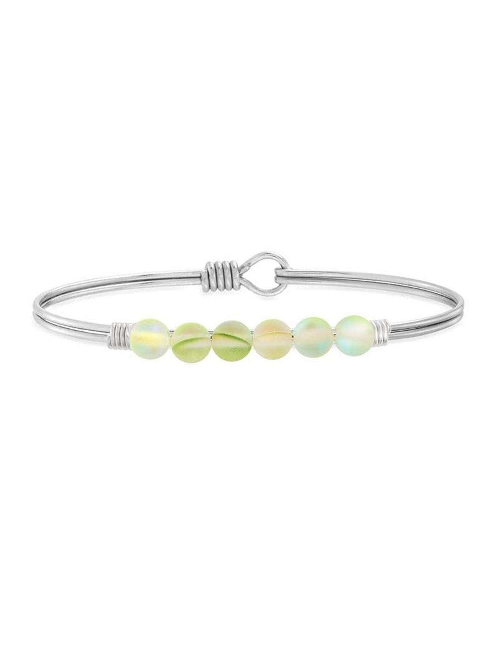 Luca + Danni | Green Quartz Stone Bangle Bracelet for Compassion